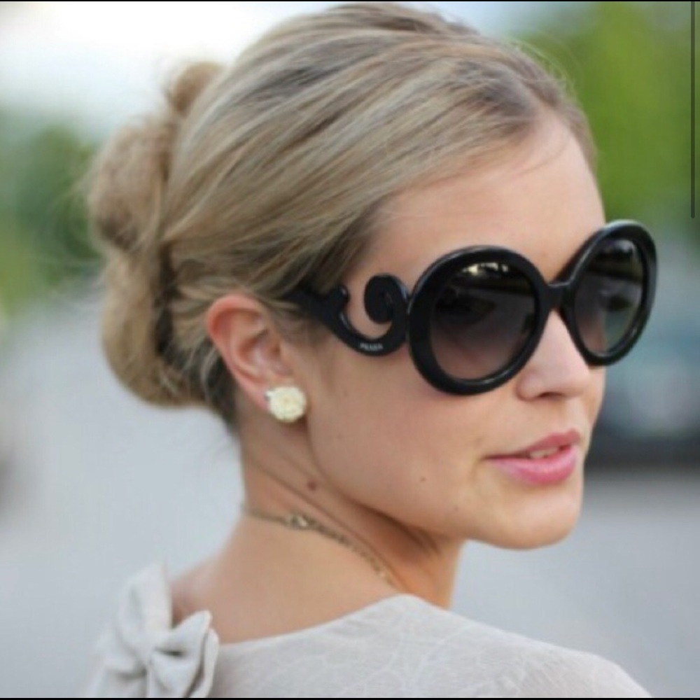 Black Prada Baroque Sunglasses